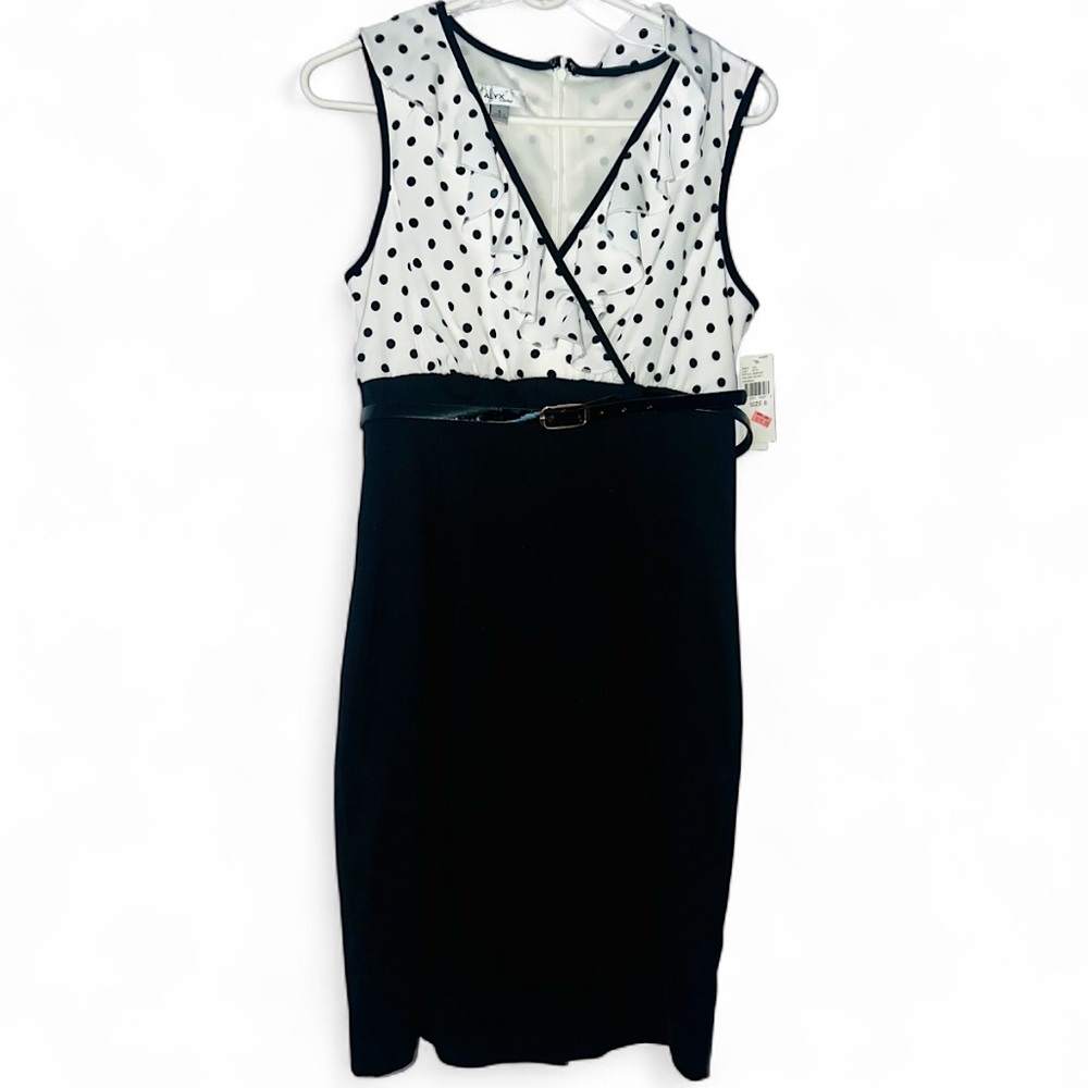 ALYX Limited Ruffled Bodice Dress with Belt SZ. 8 NWT